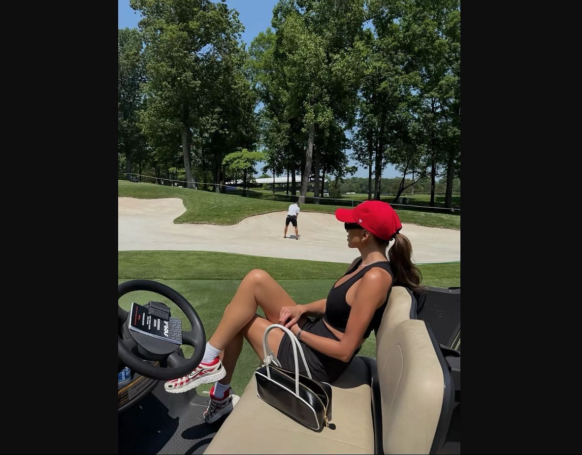 Paulina was spotted in a Panthers cap (via her ShopLTK page)